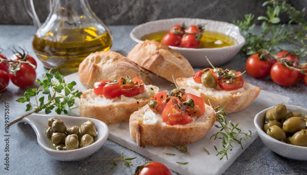 Tasty Ħobż biż-żejt: Maltese Bread with Olive Oil, Tomatoes, and Capers Tasty Ħobż biż-żejt: Maltese Bread with Olive Oil, Tomatoes, and Capers
