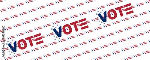 seamless word VOTE in the c...