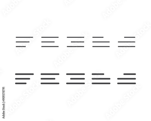 Hamburger menu icon, buttons for website, UI navigation, mobile app, presentation. Vector design elements and user Interface icons.