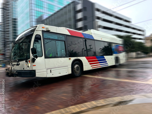Metro bus in Houston Texas