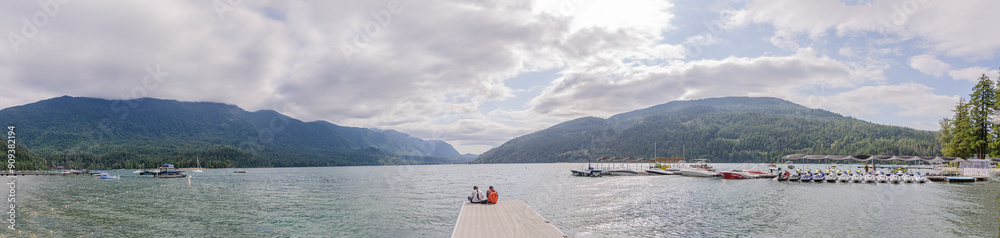 Natural beauty of the Cultus Lake in Chilliwack, Fraser Valley, BC, Canada on a cloudy day Natural beauty of the Cultus Lake in Chilliwack, Fraser Valley, BC, Canada on a cloudy day