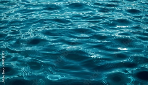 Blue ocean ripples texture background