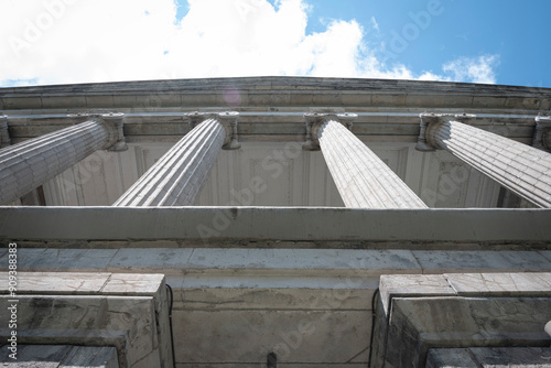 Architectural site with columns