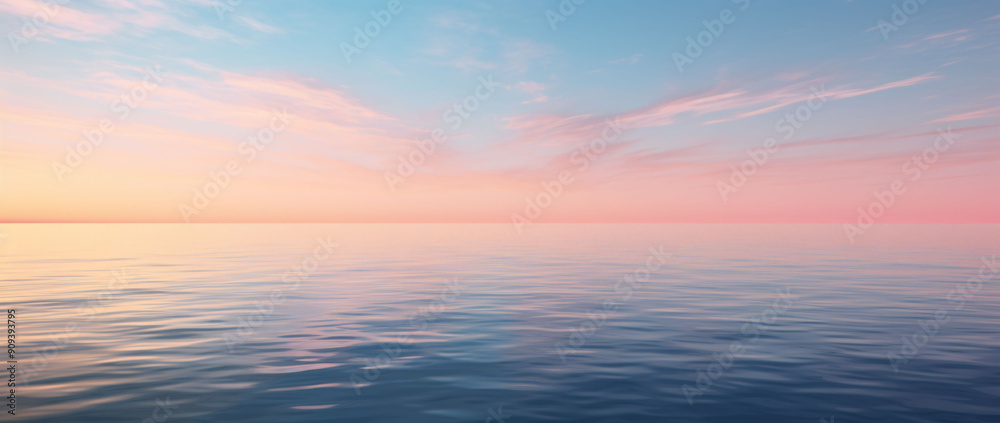 Fototapeta premium sunset horizon over sea background