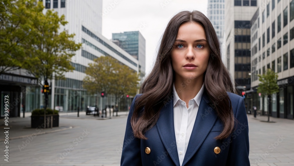 woman blazer city, business,