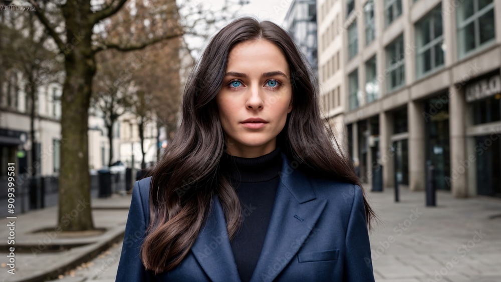 Fototapeta premium woman blazer city, business,