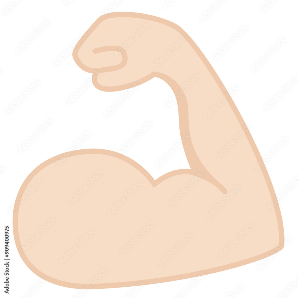 Biceps emoticon of strength. Emoji of strong bicep. Power of protein for man icon. Flex muscle arm icon. Exercise in gym for health. Logo of fitness, workout, bodybuilder. Strong muscular arms. Fit Biceps emoticon of strength. Emoji of strong bicep. Power of protein for man icon. Flex muscle arm icon. Exercise in gym for health. Logo of fitness, workout, bodybuilder. Strong muscular arms. Fit