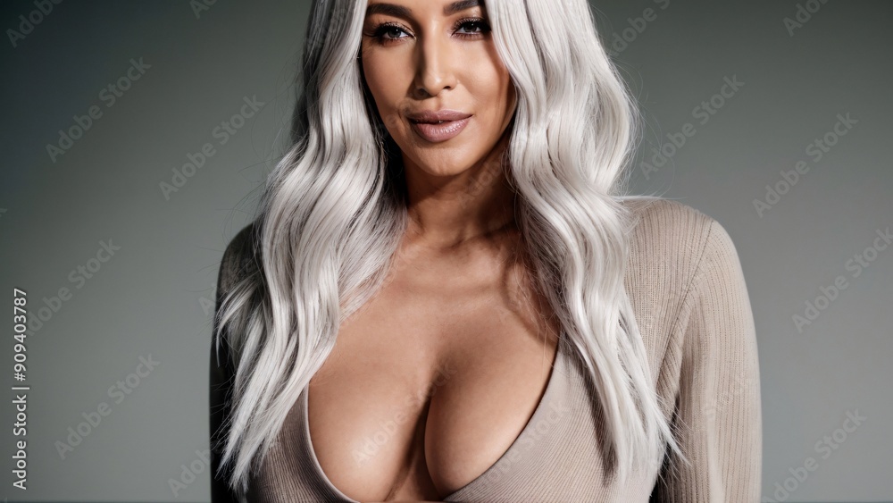 Naklejka premium female model