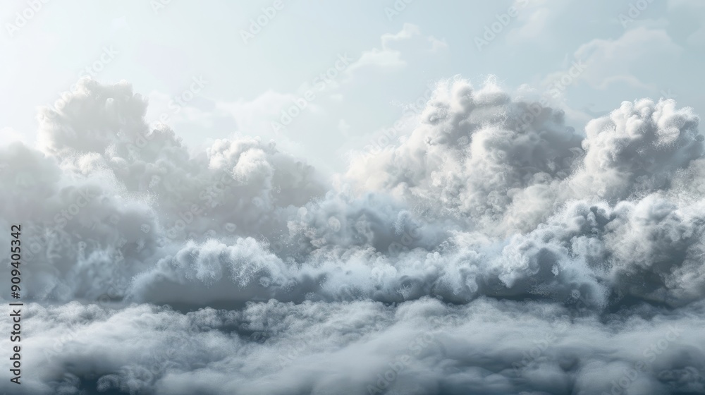 A Sky Filled with White Fluffy Clouds A Sky Filled with White Fluffy Clouds