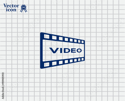 Vector dark color icon on a light background in a cage