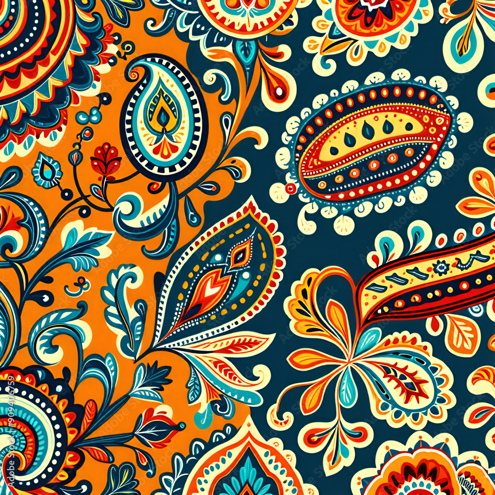 Fototapeta premium pattern with flowers seamless floral pattern 