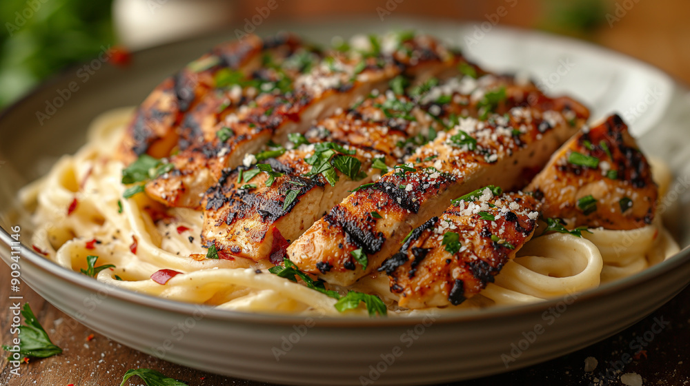 pasta with grilled chicken pasta with grilled chicken