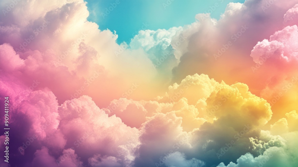 Dreamy Sky with Colorful Clouds Dreamy Sky with Colorful Clouds
