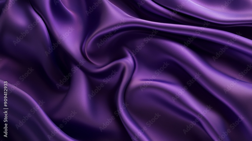 Purple silk fabric with flowing folds, abstract background. Luxury and elegance concept Purple silk fabric with flowing folds, abstract background. Luxury and elegance concept