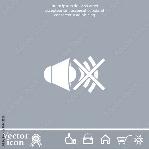 Vector dark color icon on a light background in a cage