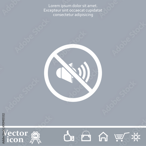 Vector dark color icon on a light background in a cage