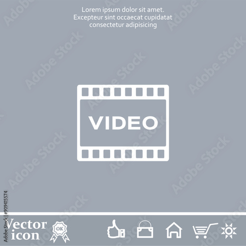 Vector dark color icon on a light background in a cage