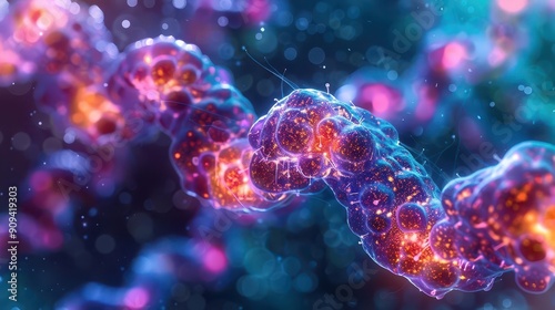 Spindle fibers forming during prophase of cell division