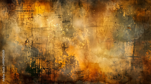 A textured painting on an old background, showcasing layers of worn colors and aged details. The weathered and artistic surface is perfect for vintage designs, rustic themes, and creative projects.