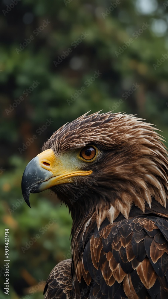 eagle on nature scene background with copy space backdrop portrait eagle on nature scene background with copy space backdrop portrait