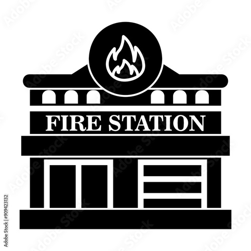 fire station Solid icon