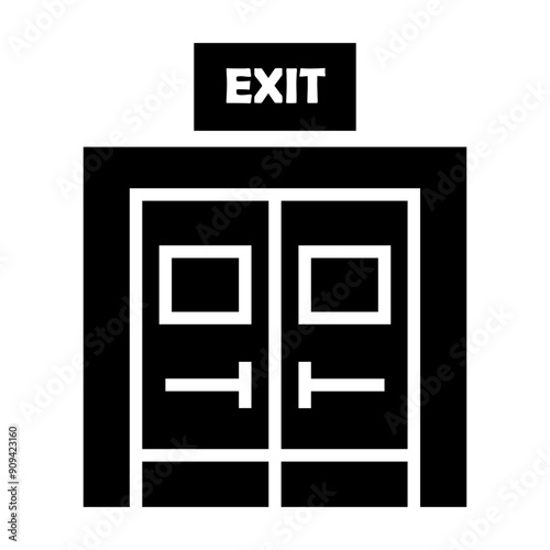 fireproof doors Solid icon