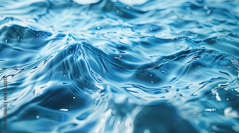 3D rendered 8k close-up of water surface tension, illustrating the fascinating properties of liquid in high detail with this inviting photo. 3D rendered 8k close-up of water surface tension, illustrating the fascinating properties of liquid in high detail with this inviting photo.