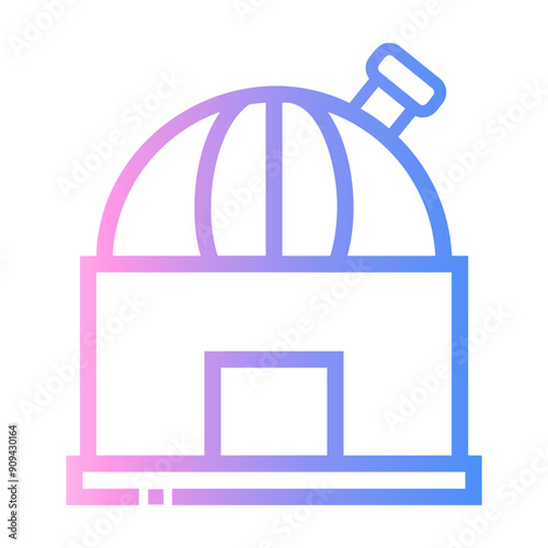 observatory Line Gradient Icon