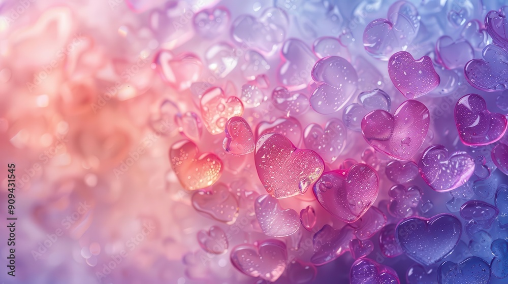 romantic background with cascading heart shapes soft pastel colors and delicate patterns create a dreamy atmosphere for valentines day themes romantic background with cascading heart shapes soft pastel colors and delicate patterns create a dreamy atmosphere for valentines day themes