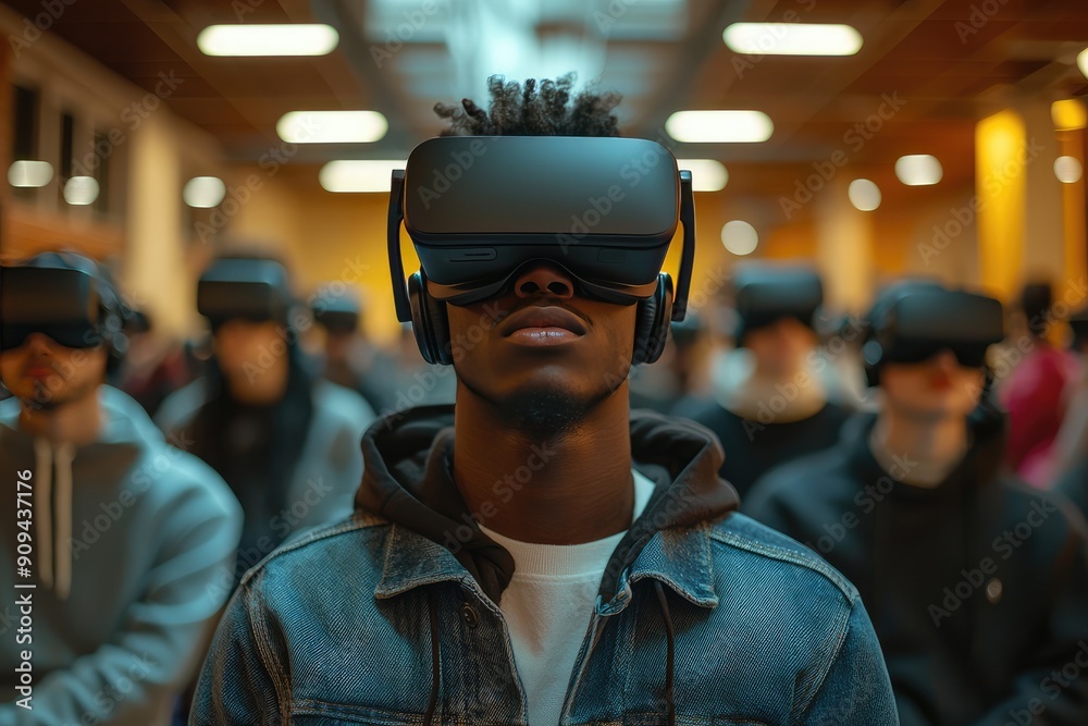 A modern technology, students use VR for learning in school A modern technology, students use VR for learning in school