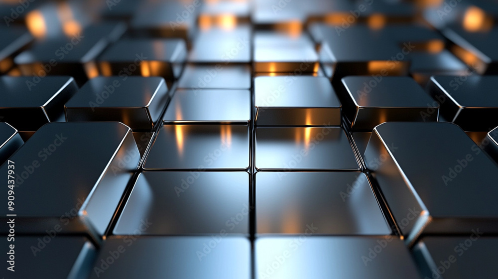 Metallic geometric patterns