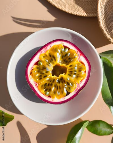 Passion fruit no prato
