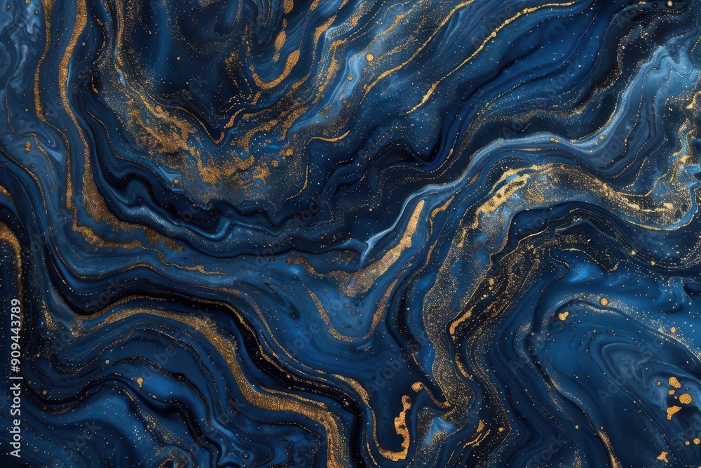 luxurious blue and gold marblelike surface with swirling patterns rich textures and metallic accents create an opulent abstract background design luxurious blue and gold marblelike surface with swirling patterns rich textures and metallic accents create an opulent abstract background design