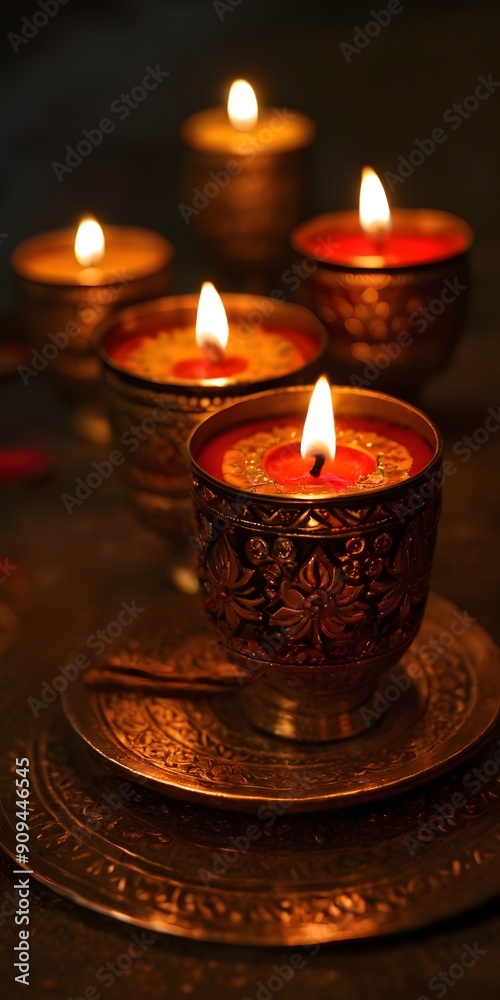 India, Diwali Festival of Lights Indian Festival Diyas Fireworks Rangoli Lakshmi Puja Sweets Family Gathering Festive Decor, vertical orientation. India, Diwali Festival of Lights Indian Festival Diyas Fireworks Rangoli Lakshmi Puja Sweets Family Gathering Festive Decor, vertical orientation.