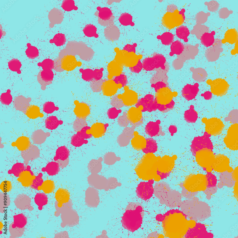 Obraz premium the drop on blue background