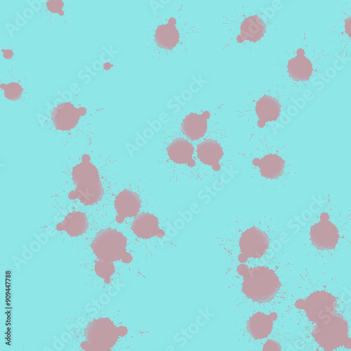 the drop on blue background