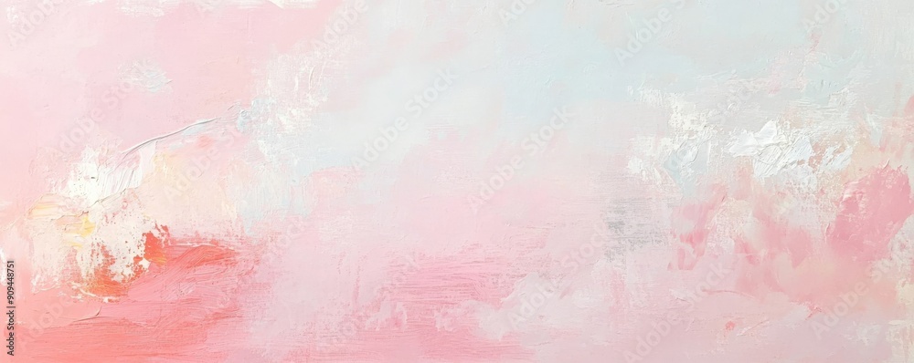 Abstract pastel pink and white painting with soft brushstrokes and subtle textures Abstract pastel pink and white painting with soft brushstrokes and subtle textures