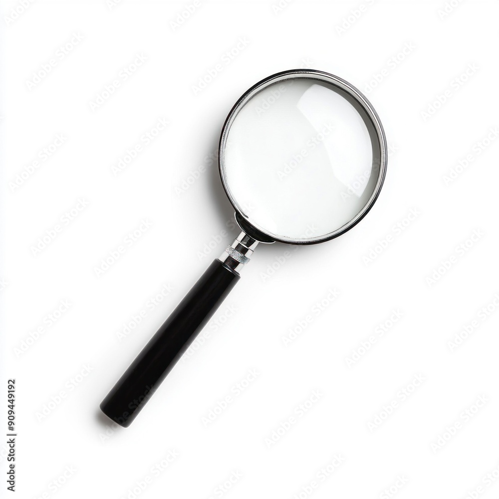 Magnifying Glass on White Background. Generative ai Magnifying Glass on White Background. Generative ai