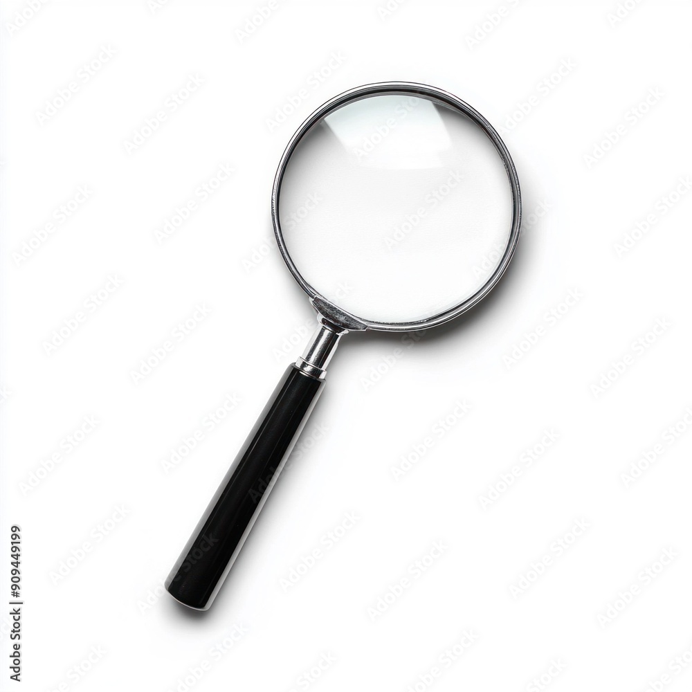 Magnifying Glass on White Background. Generative ai Magnifying Glass on White Background. Generative ai
