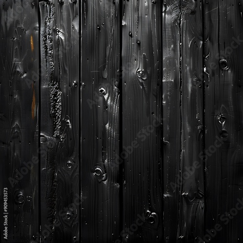 Black wood texture with natural patterns. Abstract background and texture for design.