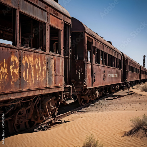 old train on the railway