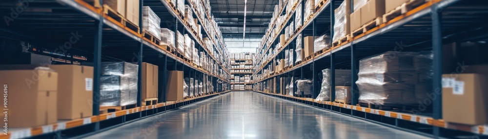 Obraz premium Warehouses process ecommerce returns ensuring customer satisfaction with restocked items 