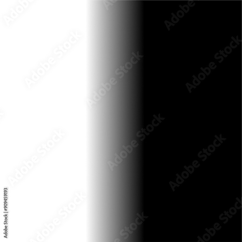 Gradient Shadow Black side on transparent background