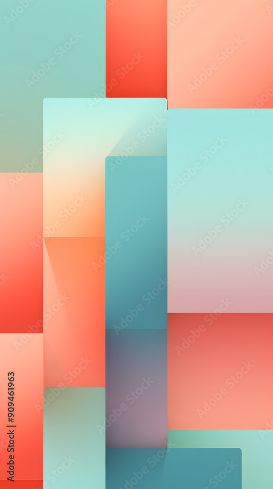 Digital color artistic geometric abstract graphics poster background