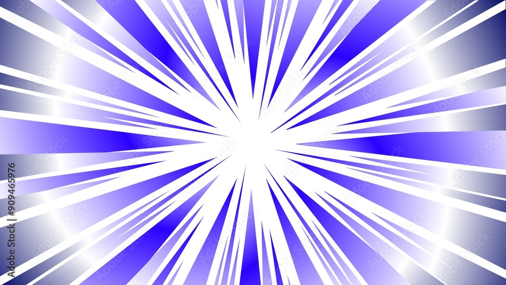 Fototapeta premium Abstract Gradient blue Explosion Rays background