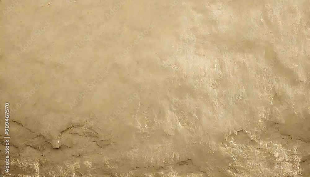 Fototapeta premium Simple beige wall material. Earthen wall decoration background.