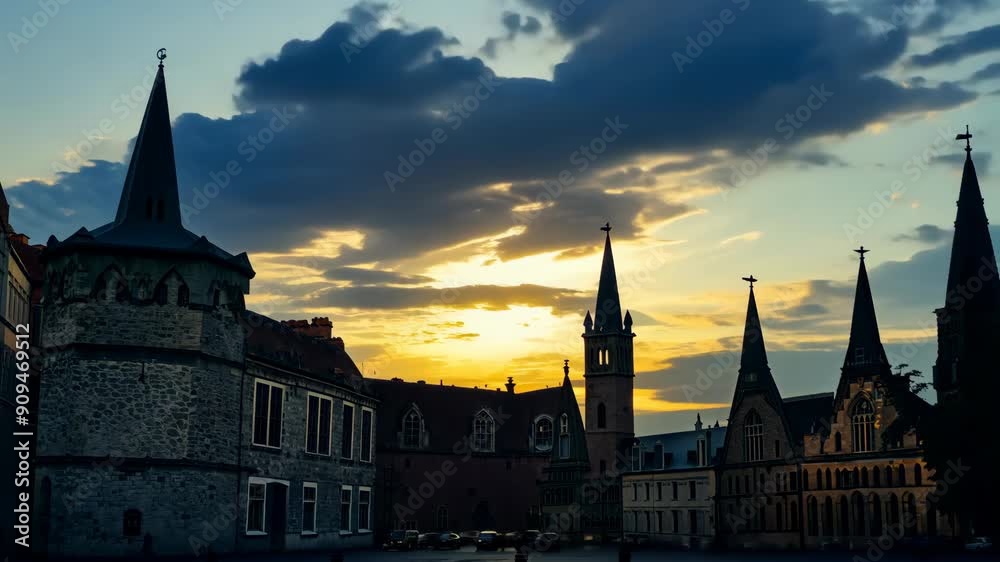 Historic Skyline: Clouds in Motion Historic Skyline: Clouds in Motion