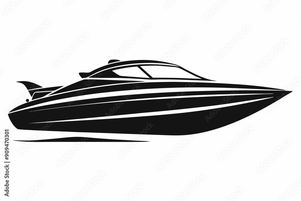 speed boat icon, speed boat silhouette vector collection speed boat icon, speed boat silhouette vector collection