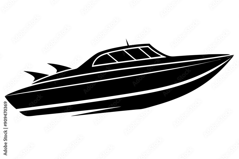 speed boat icon, speed boat silhouette vector collection speed boat icon, speed boat silhouette vector collection