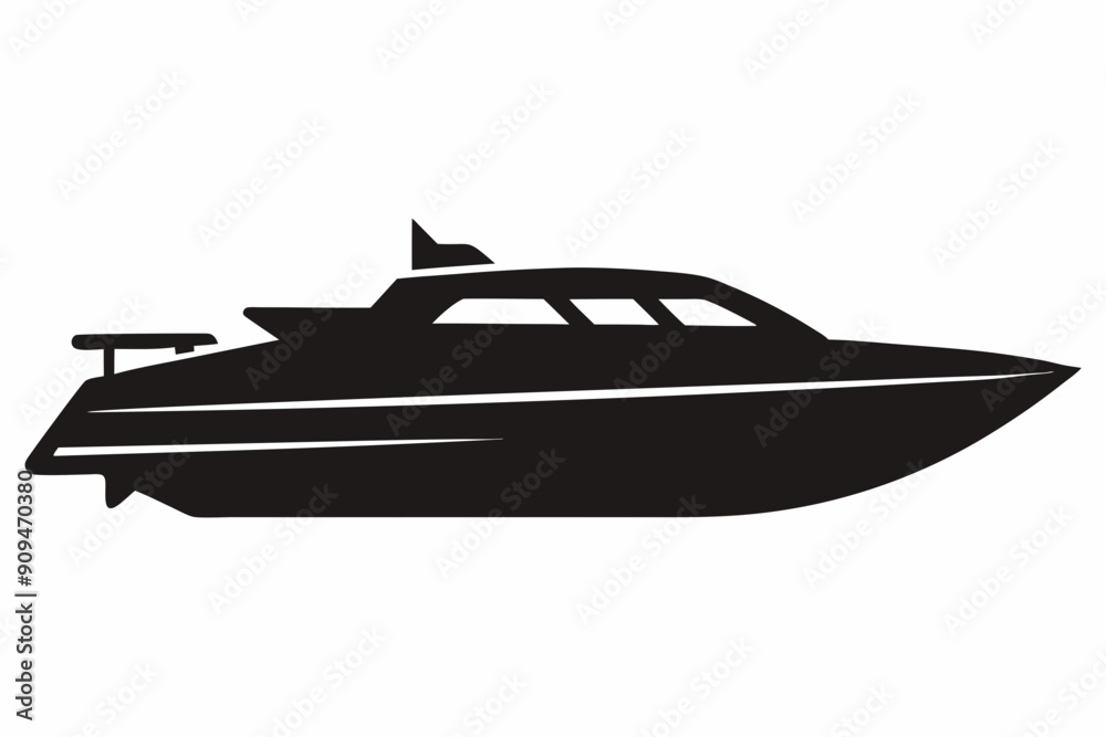 speed boat icon, speed boat silhouette vector collection speed boat icon, speed boat silhouette vector collection